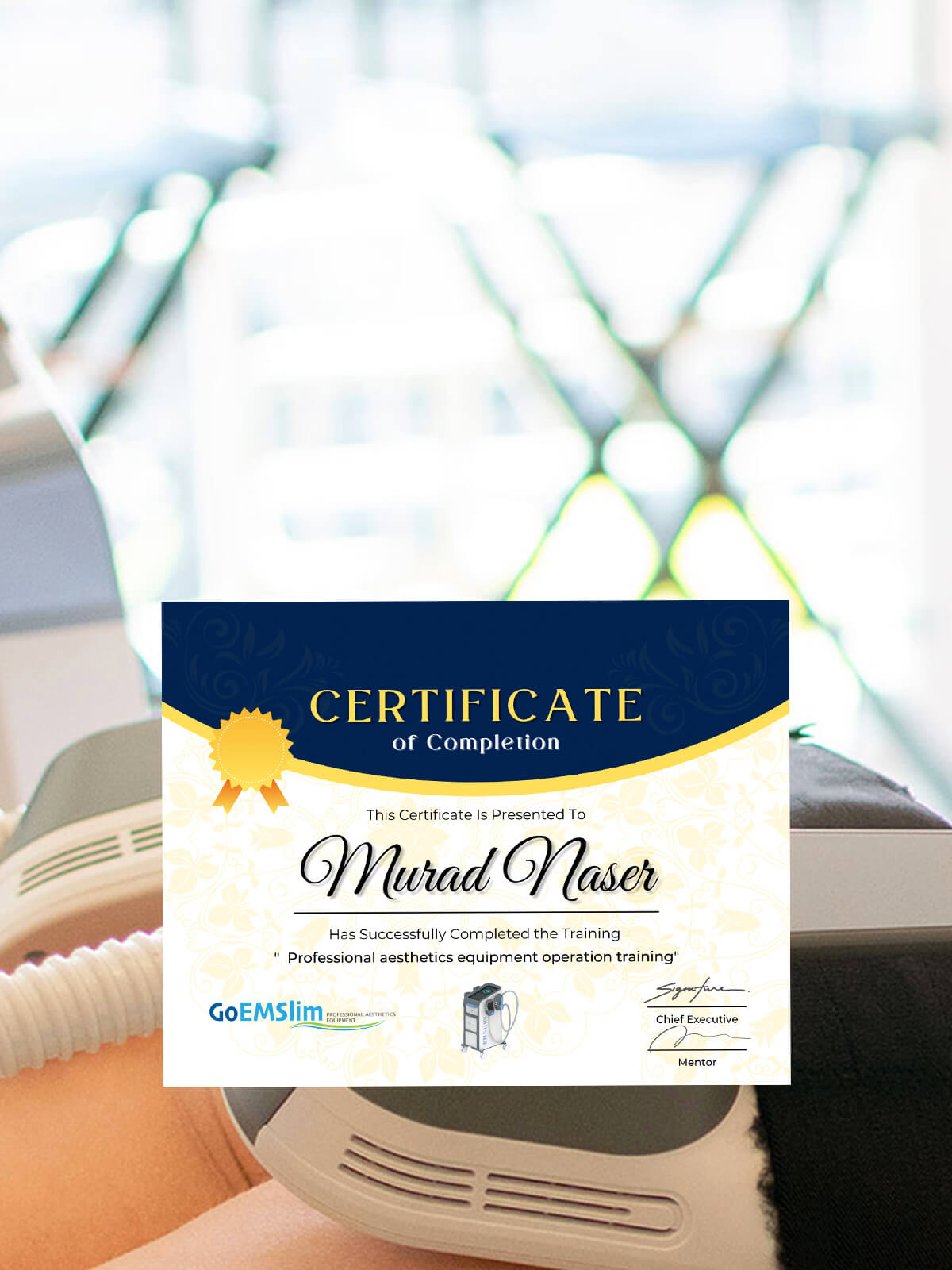 Goemslim Training Banner for Phone version